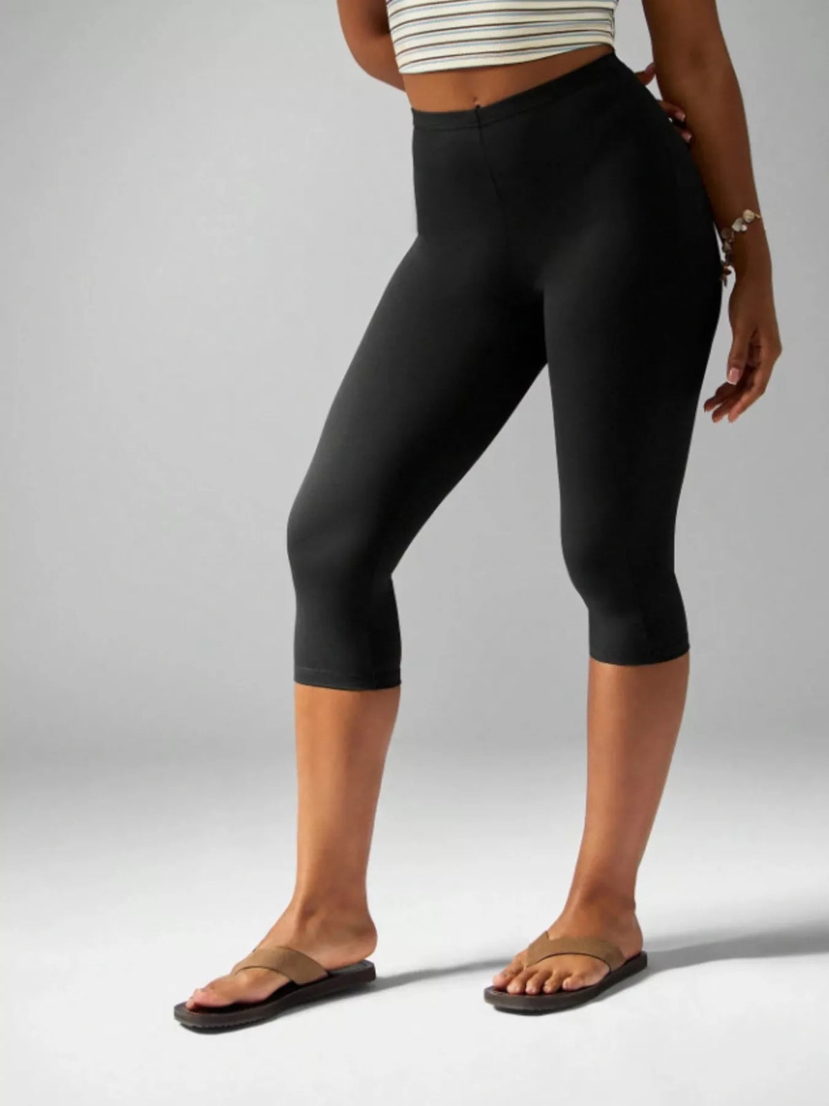 High-Waisted Active Capri Leggings - Lilixa.store