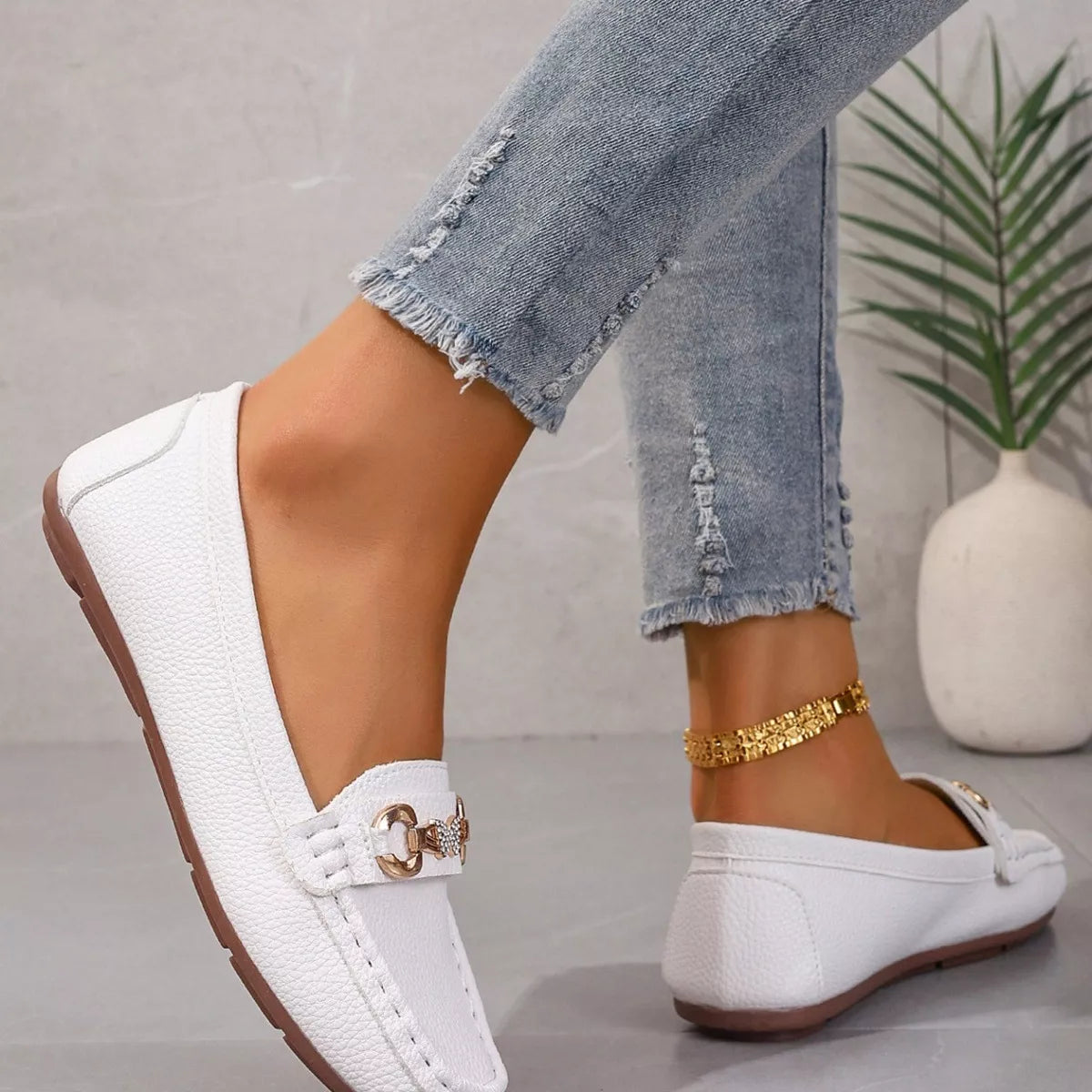 Round Toe Slip-Ons - Lilixa.store