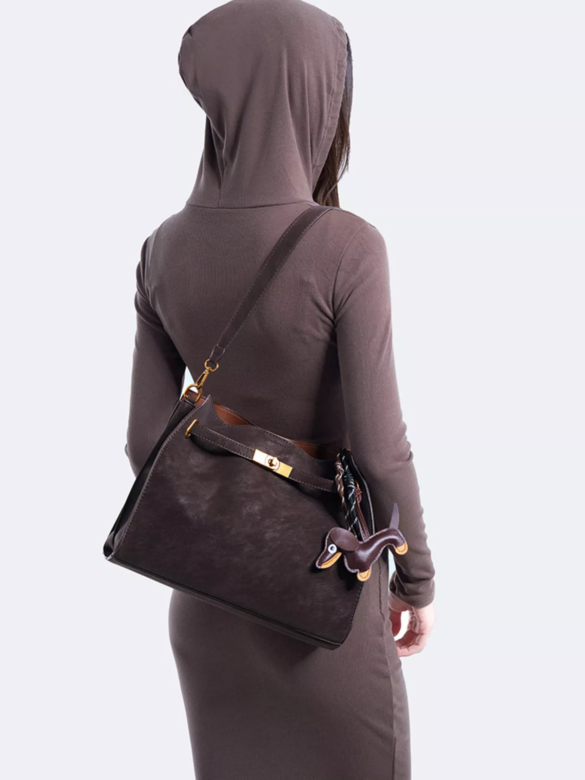 Decorative Buckle Crossbody Bag