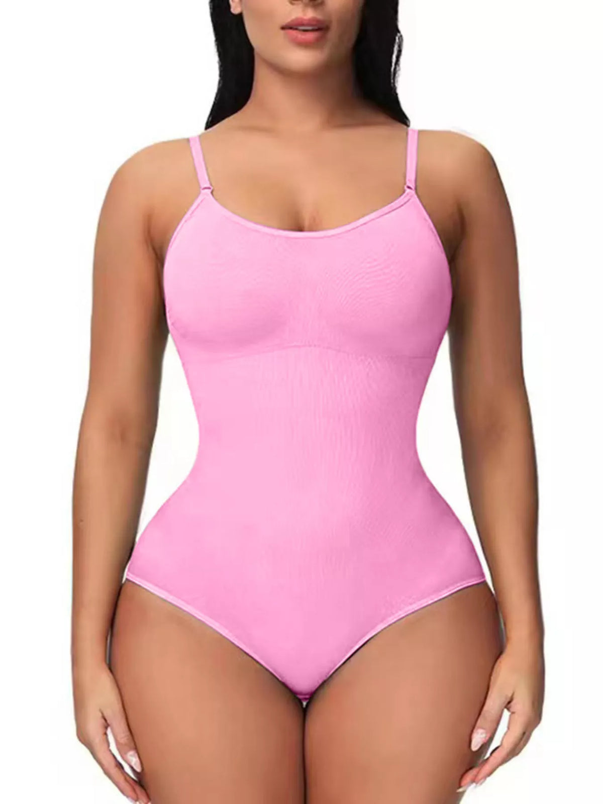 Full Size Seamless Scoop Neck Shaping Bodysuit Plus Size - Lilixa.store
