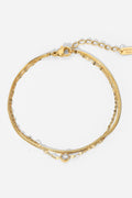 Icing on the Cake Rhinestone Double-Layered Bracelet – image 1 | Lilixa Trending Jewelry