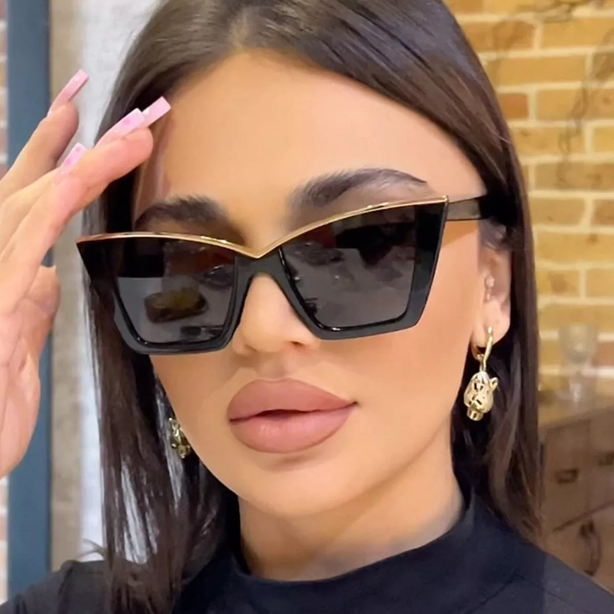 Oversized Cat-Eye Sunglasses - Lilixa.store