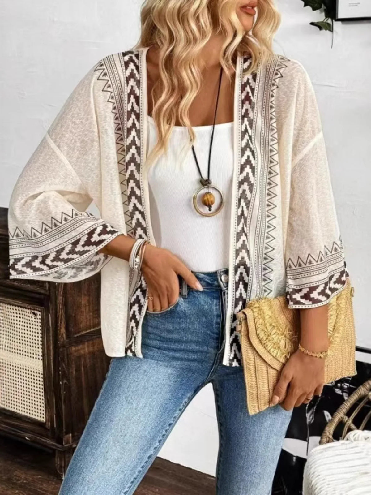 Open Front Kimono Cardigan - Lilixa.store