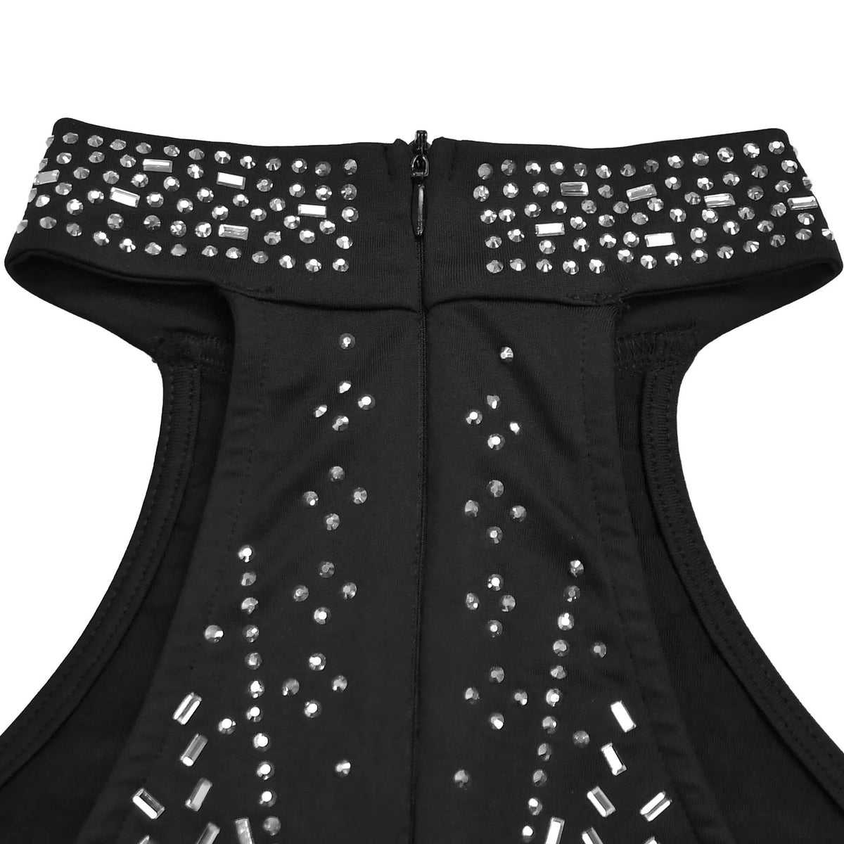 Sparkling Rhinestone Cutout Jumpsuit - Lilixa.store
