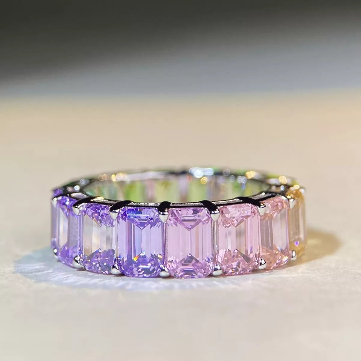 925 Sterling Silver Zircon Ring