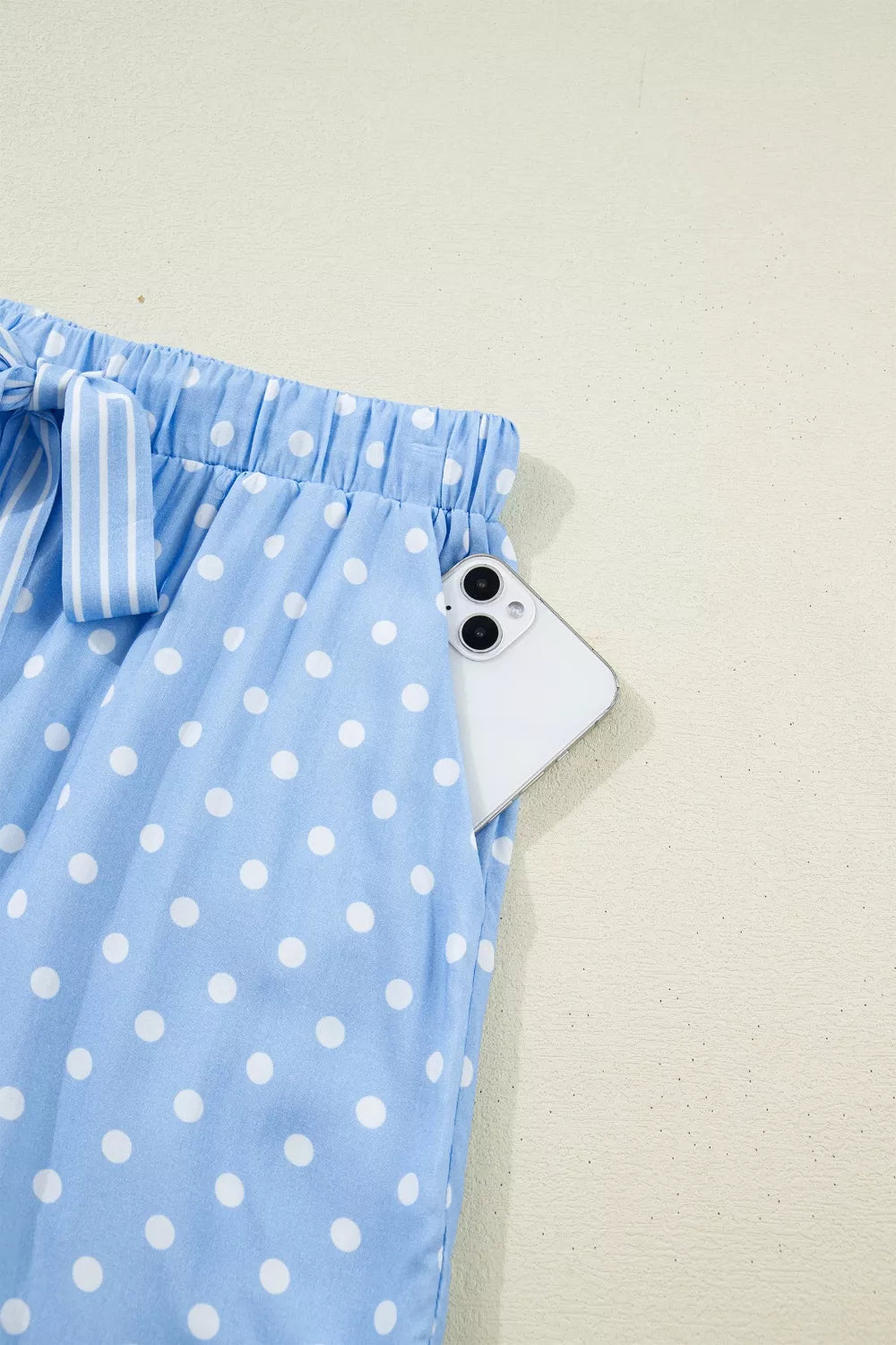 Dotted Print Soft Short Pajama Set - Lilixa.store