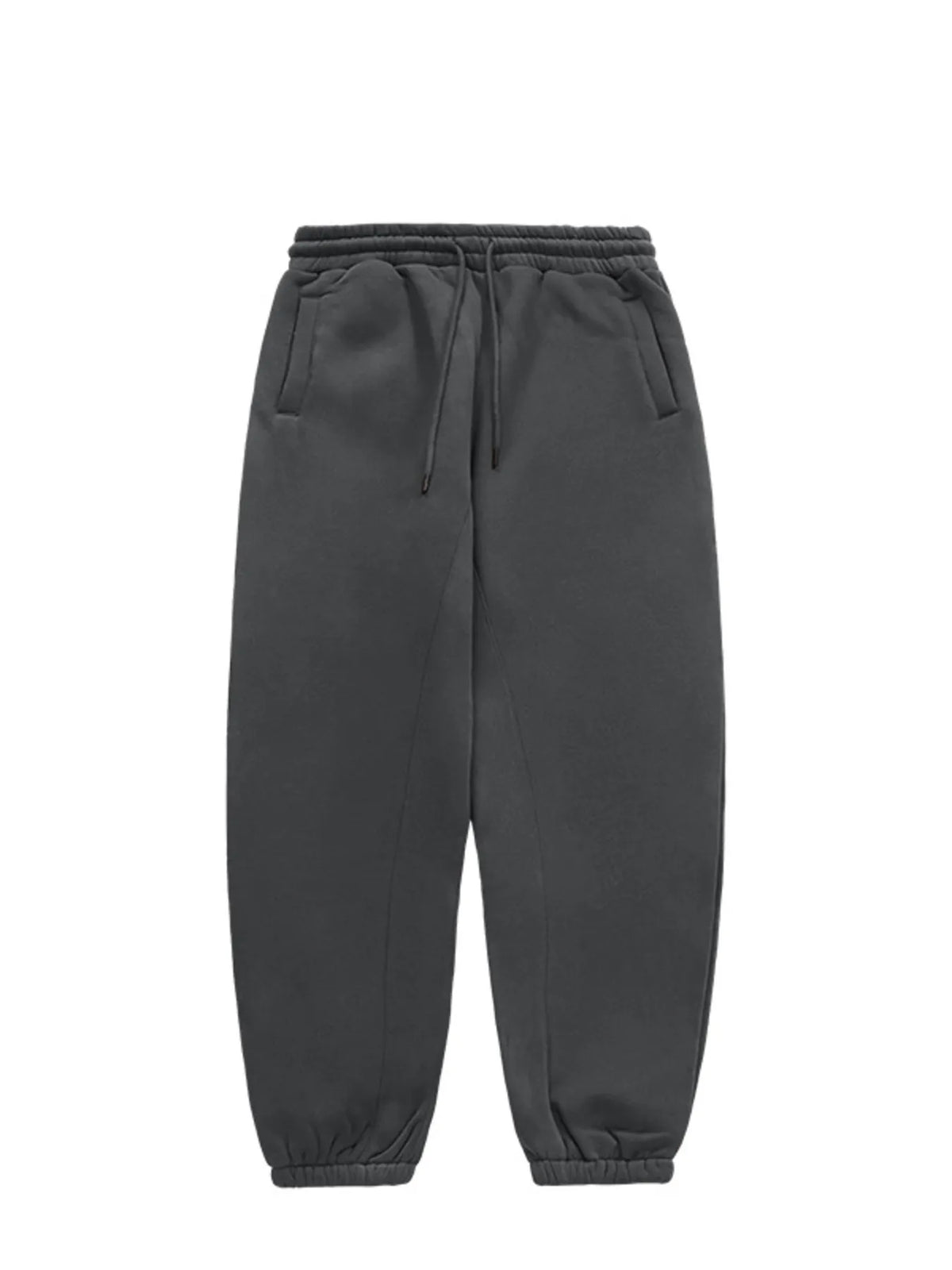 Men's Drawstring Loose Fit Joggers in Dark Gray