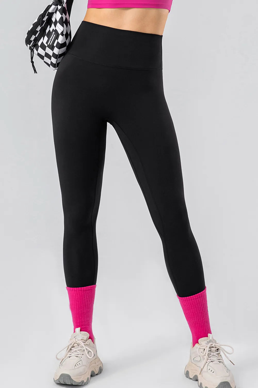 High Waist Wide Waistband Active Leggings - Lilixa.store