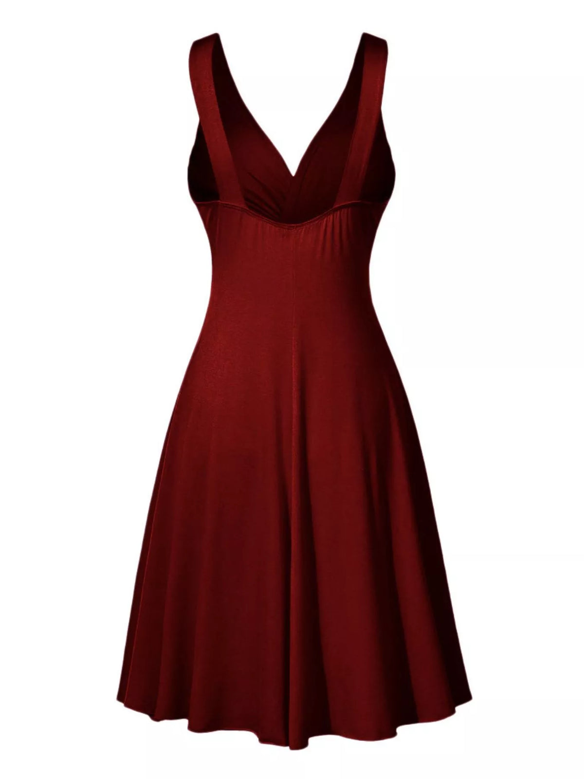 Full Size Twisted Sleeveless Ruched Waist A-Line Dress Plus Size - Lilixa.store