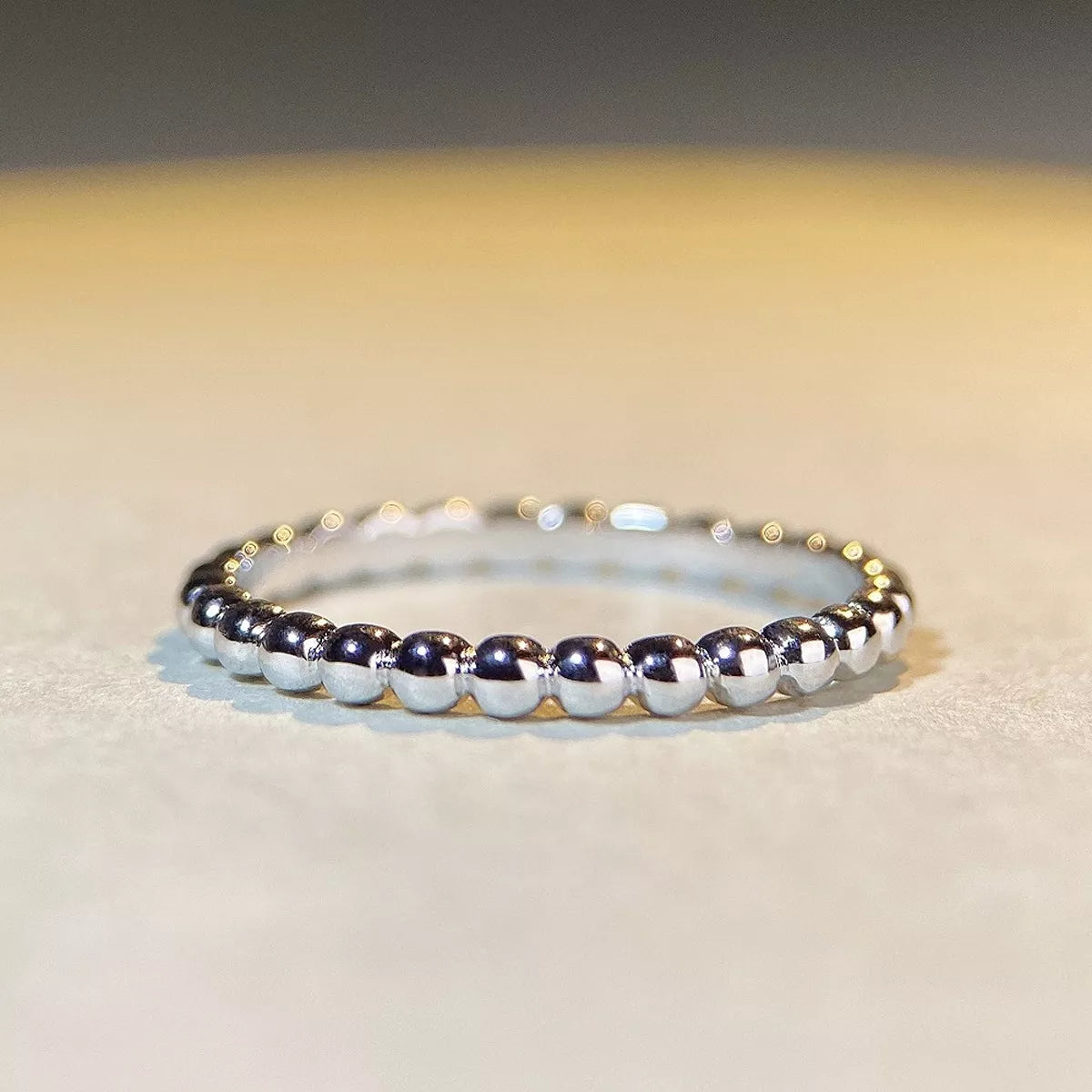 925 Sterling Silber Perlenring