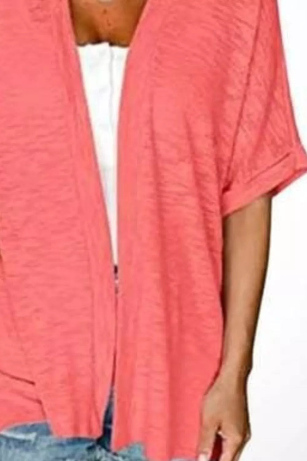 Side Sit Open Front Cardigan - Lilixa.store