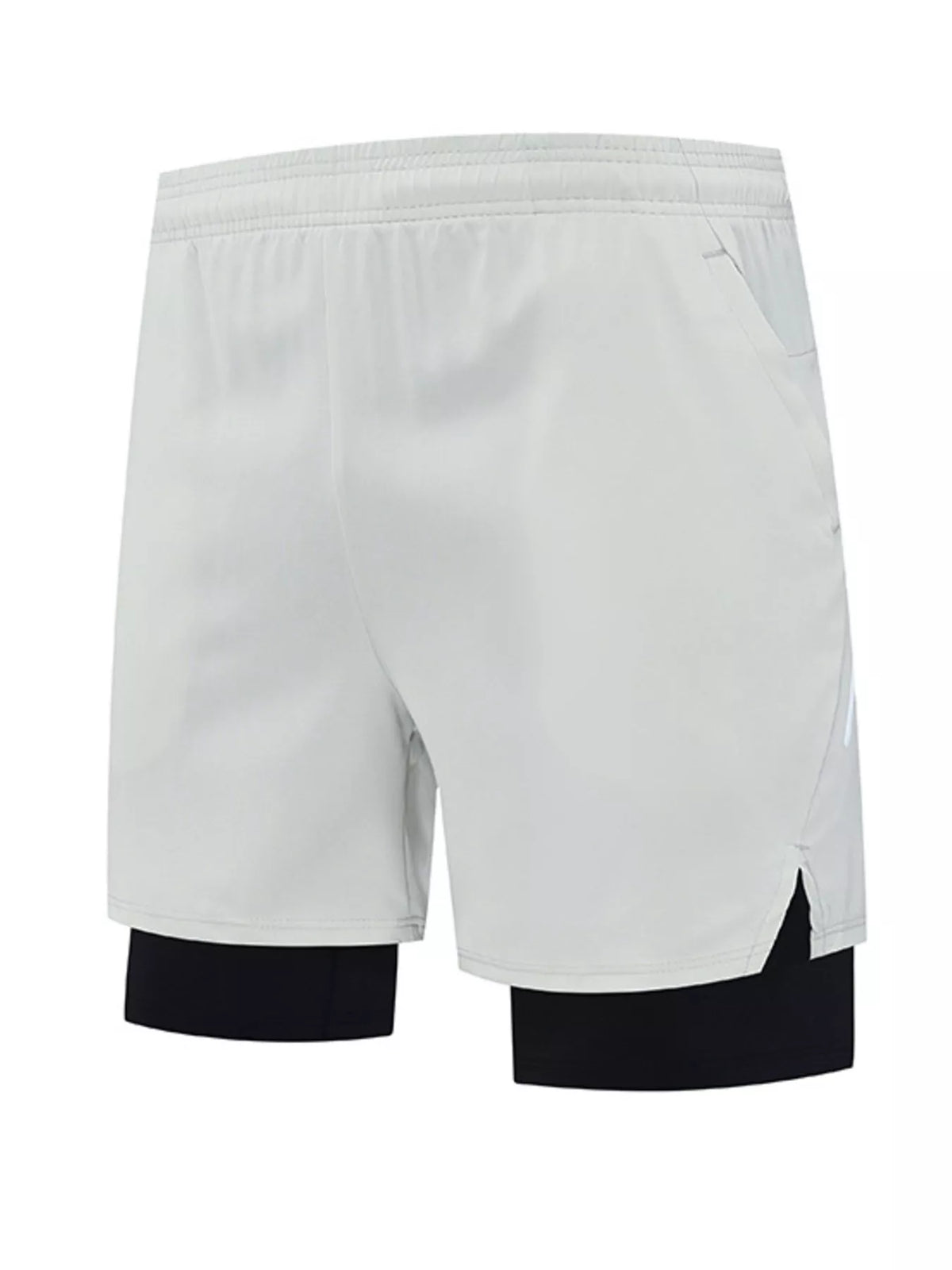 Men's Plus Size Elastic Waist Active Shorts, view 6