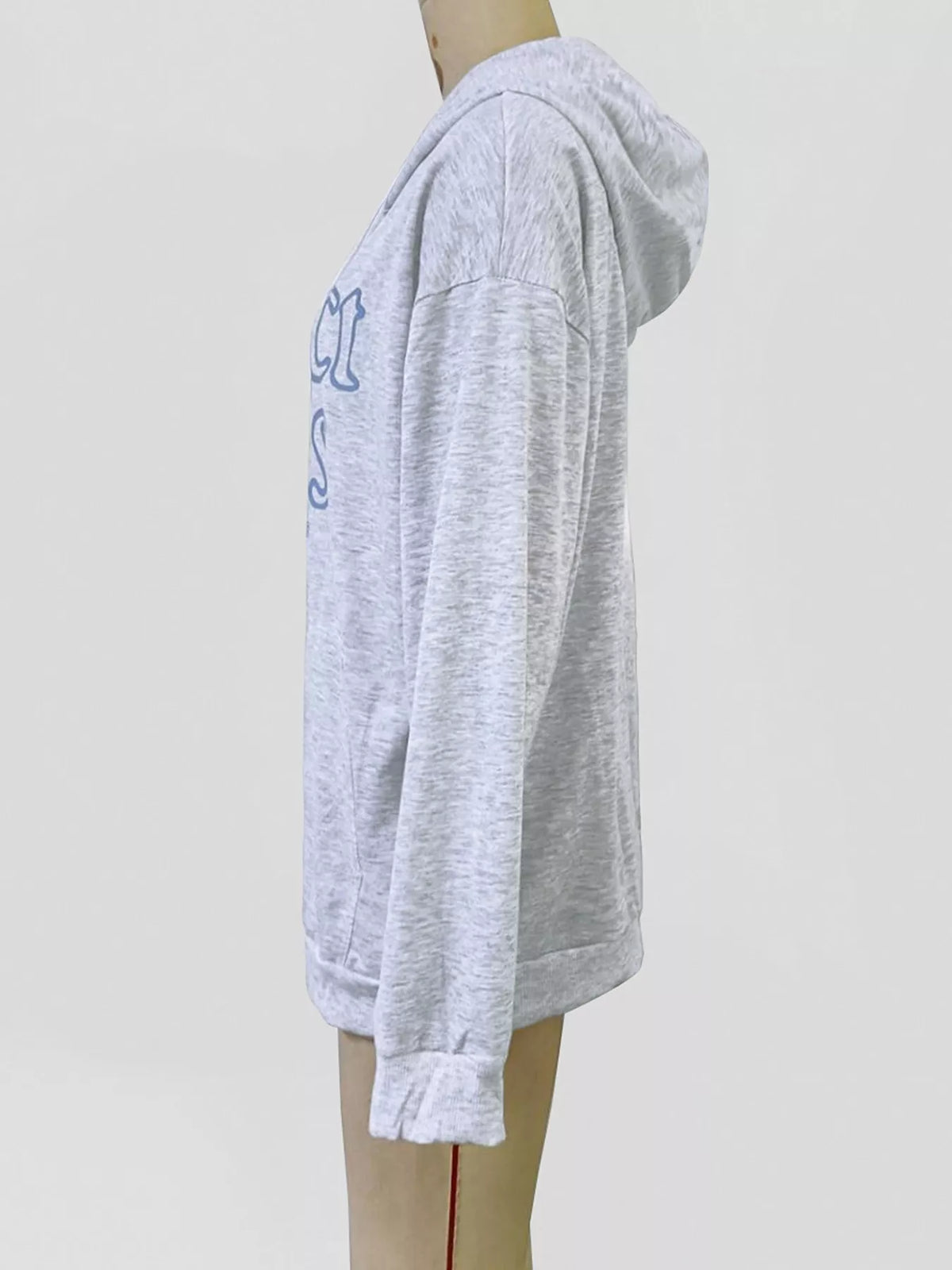 Letter Graphic Zip-Up Hoodie - Lilixa.store