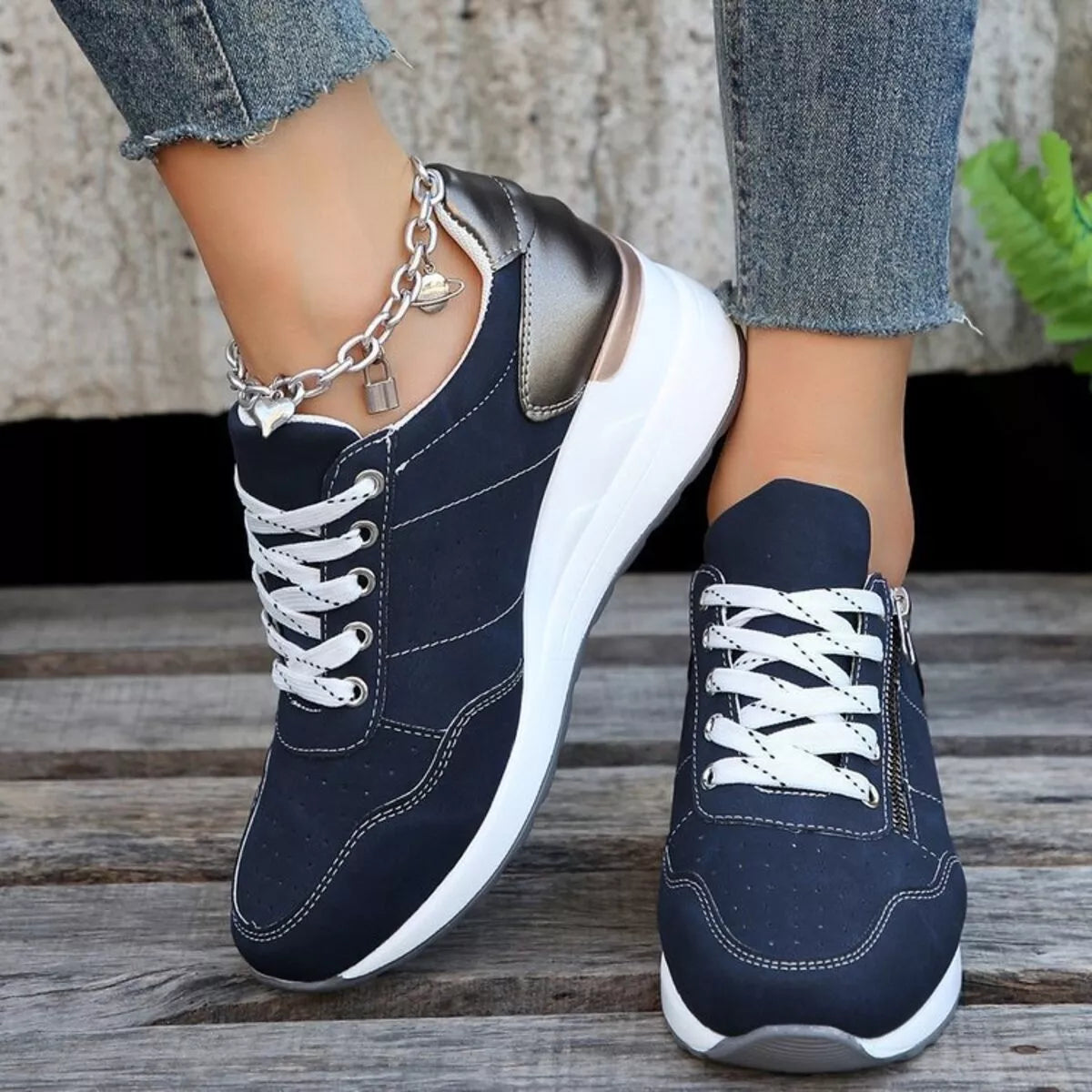 Platform Lace Up Sneakers