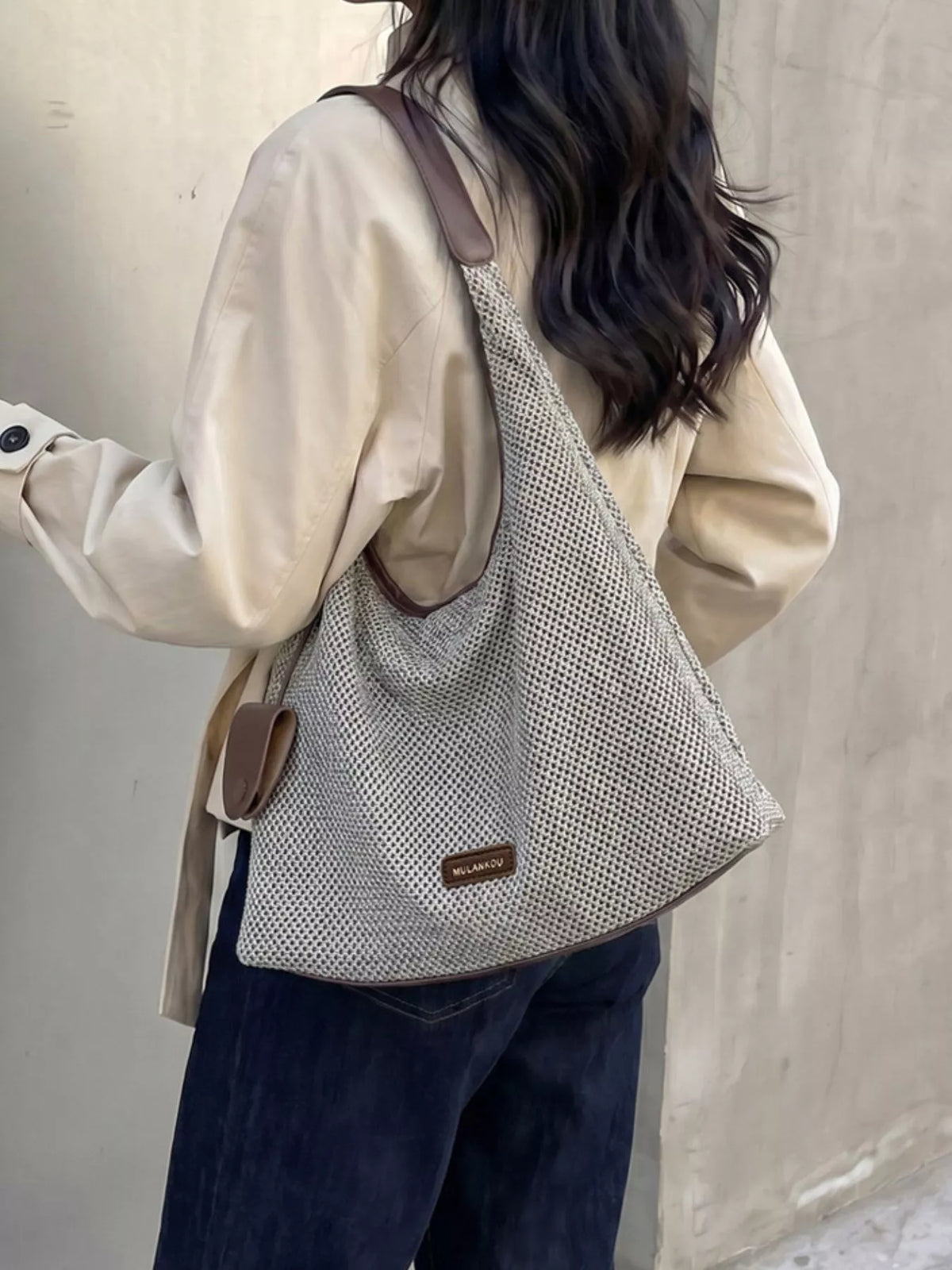 Crochet Knit Shoulder Bag - Lilixa.store