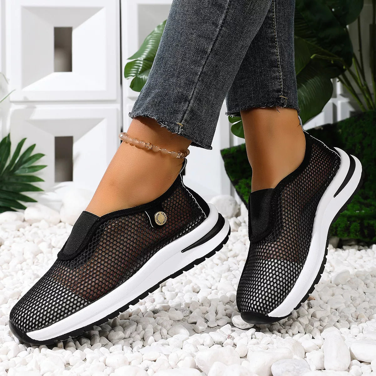 Breathable Mesh Slip-Ons - Lilixa.store