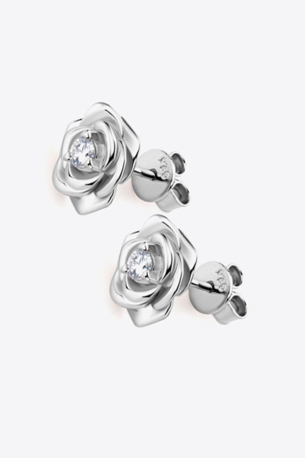 Adored Moissanite Flower 925 Sterling Silver Earrings - Lilixa.store
