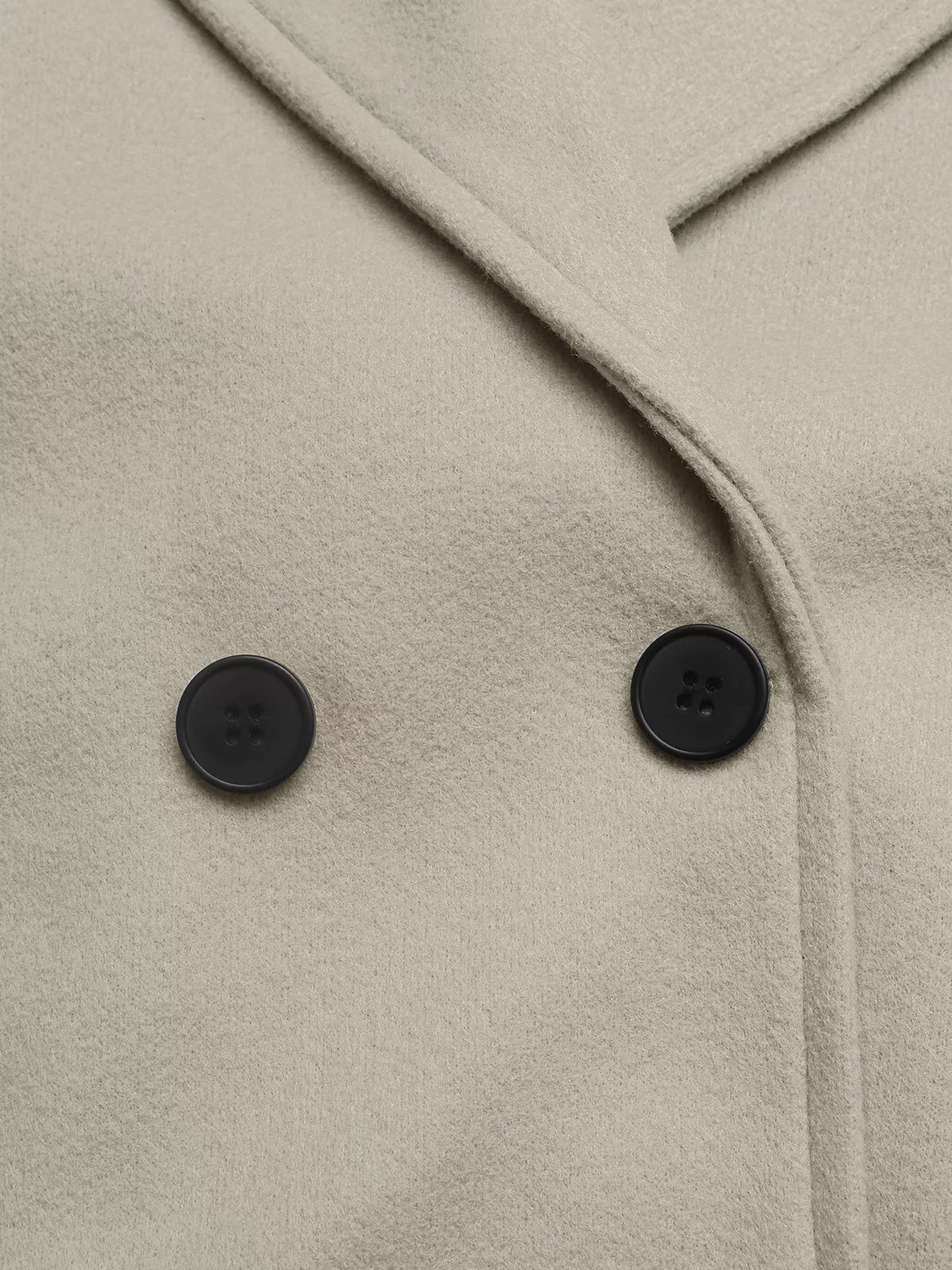 Double-Breasted Wool Blend Outerwear in Gray, view 8
