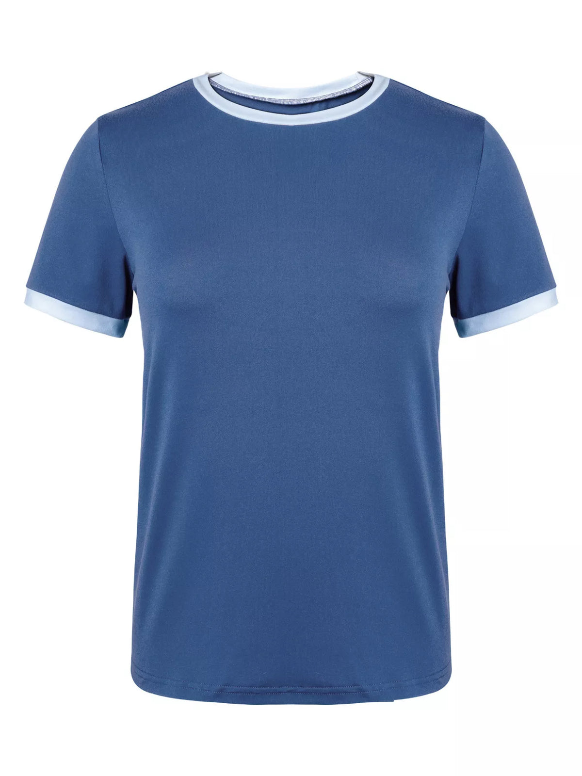 Casual Contrast Trim Short Sleeve T-Shirt