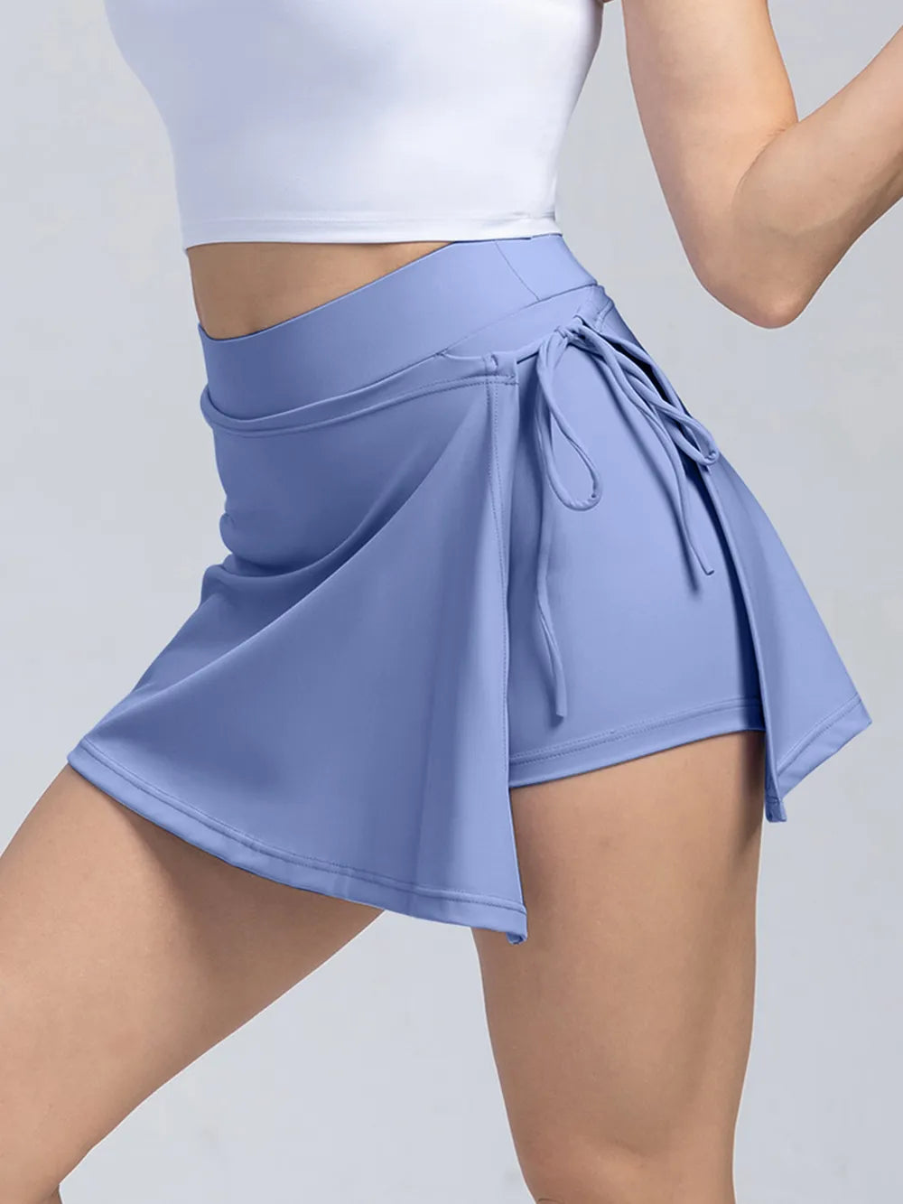 High Waist Active Skort with Pockets - Lilixa.store