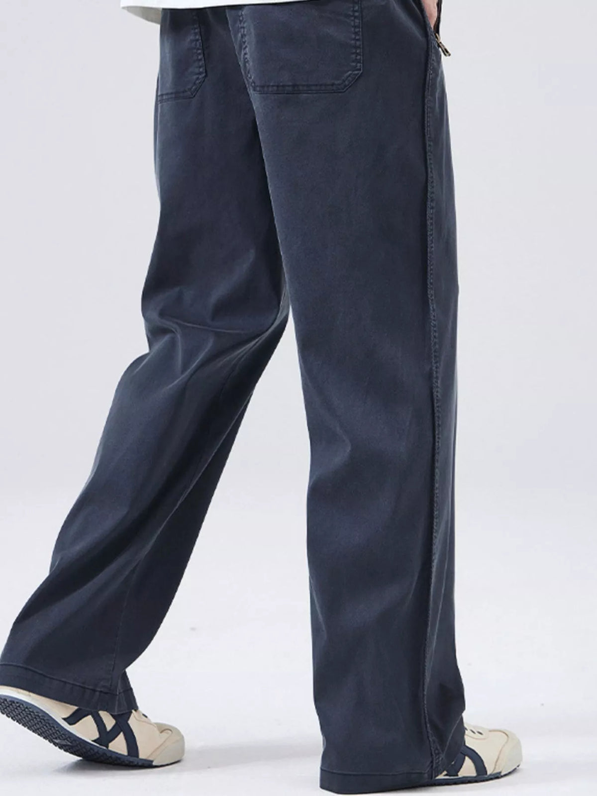 Men's Full Size Drawstring Wide Leg Pants Plus Size, view 3