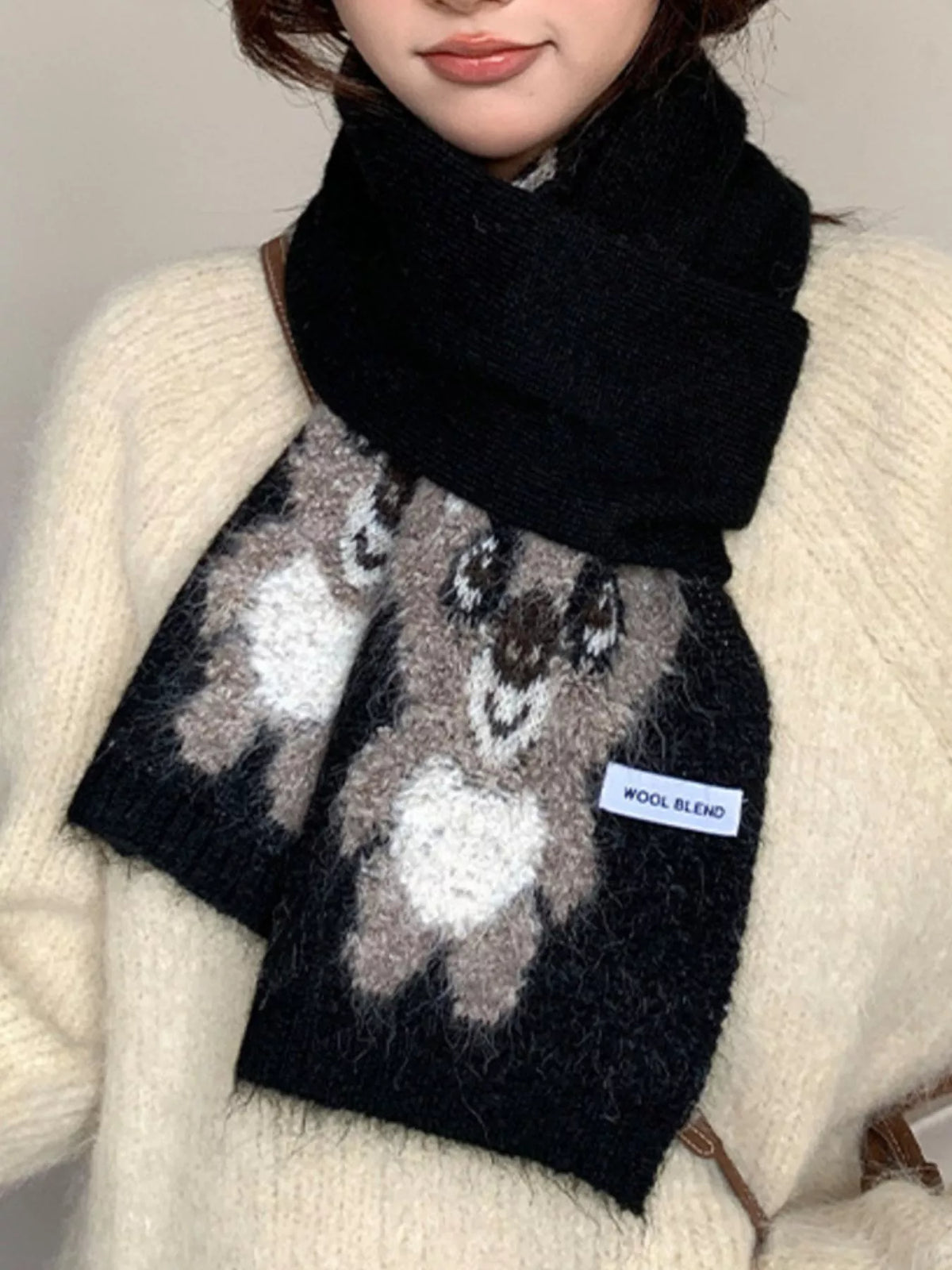 Koala Pattern Winter Scarf - Lilixa.store