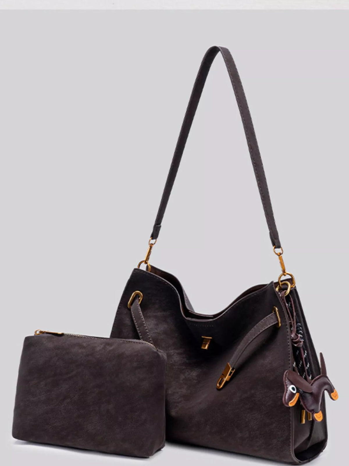 Decorative Buckle Crossbody Bag