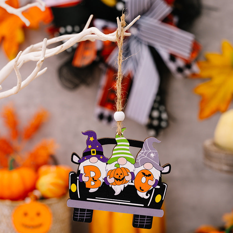 4-Piece Halloween Element Car-Shape Hanging Widgets - Lilixa.store