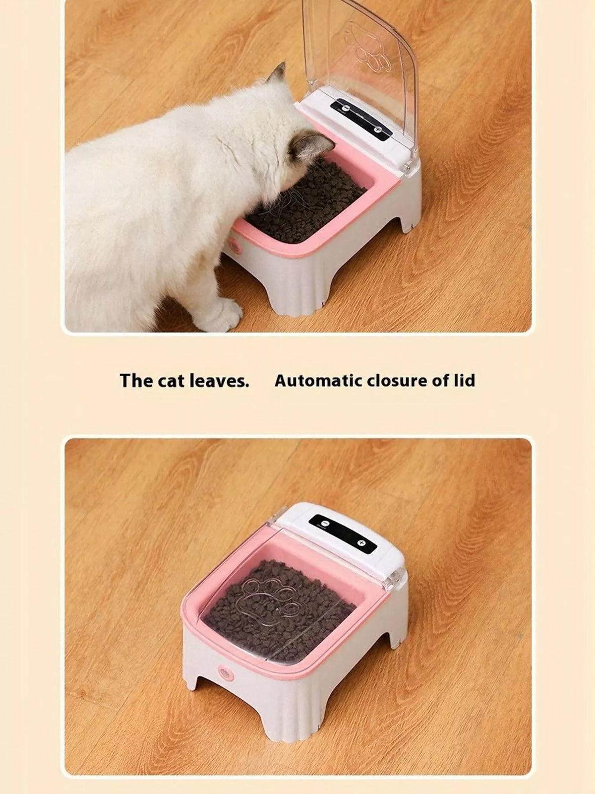 Automatic Pet Feeder with Elevated Bowl - Lilixa.store