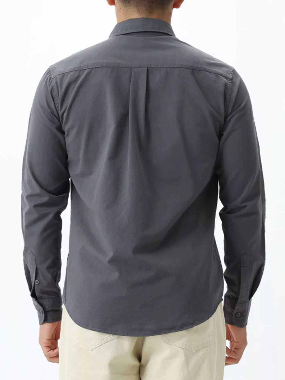 Men's Plus Size Long-Sleeve Button-Down Shirt, view 7