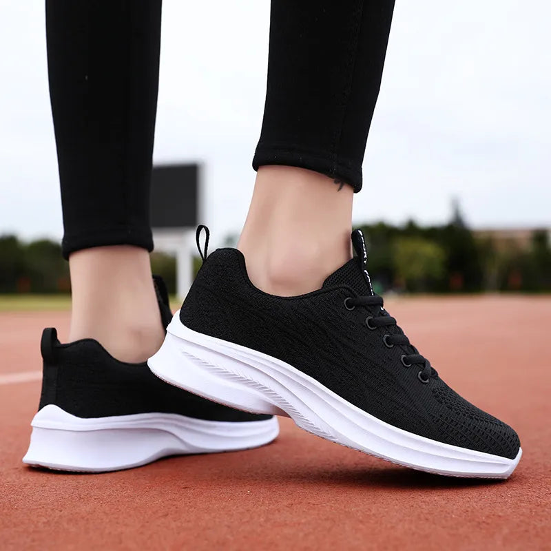 Breathable Mesh Lace Up Athletic - Lilixa.store