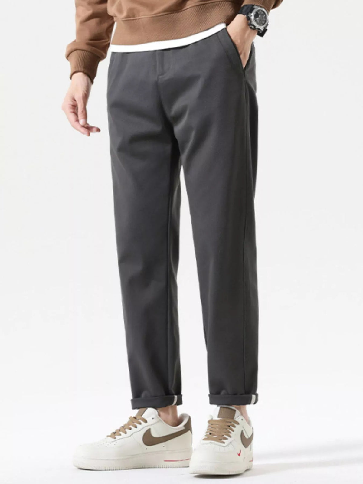 Men's Loose Fit Pants in Grey