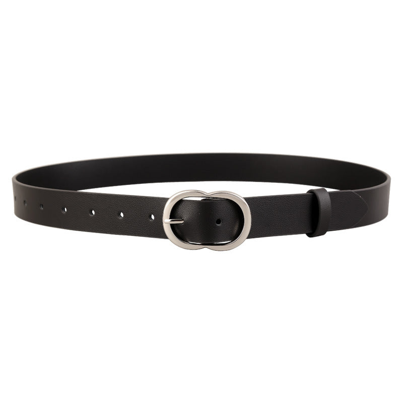 Skinny Belt with Oval Buckle, view 4