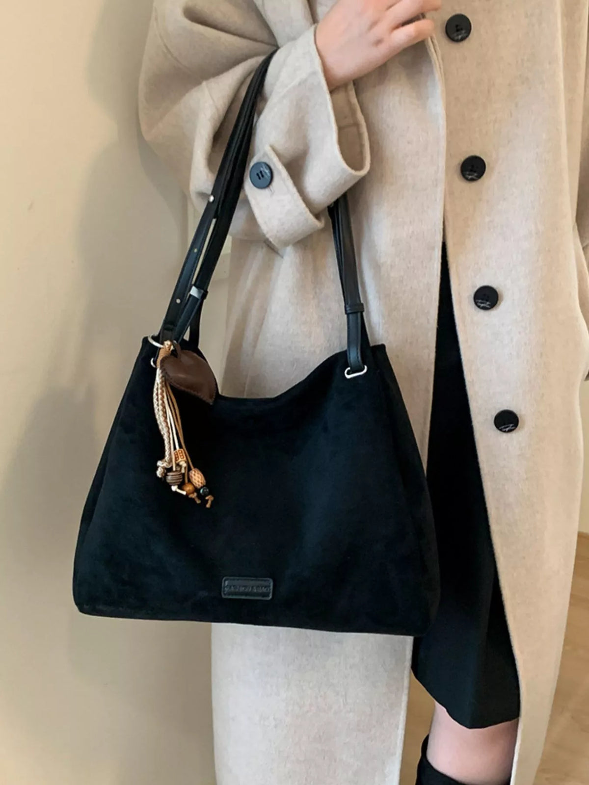 Decorative Tassel Charm Shoulder Bag - Lilixa.store