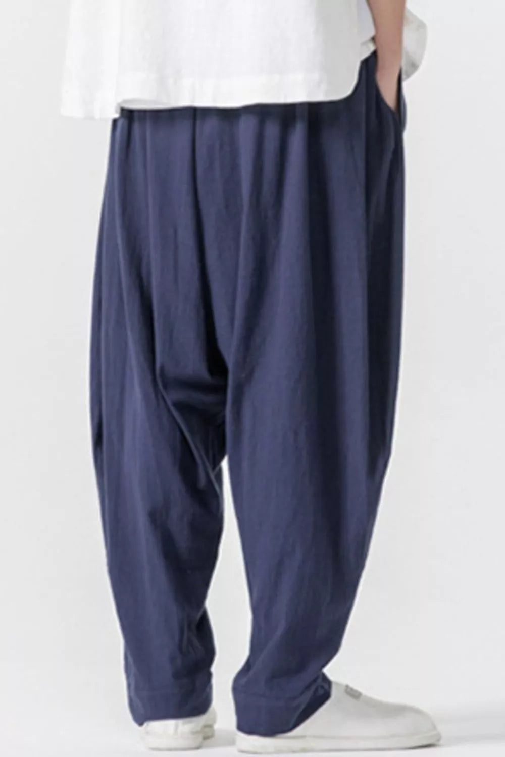 Men's Plus Size Loose Fit Harem Pants, view 3