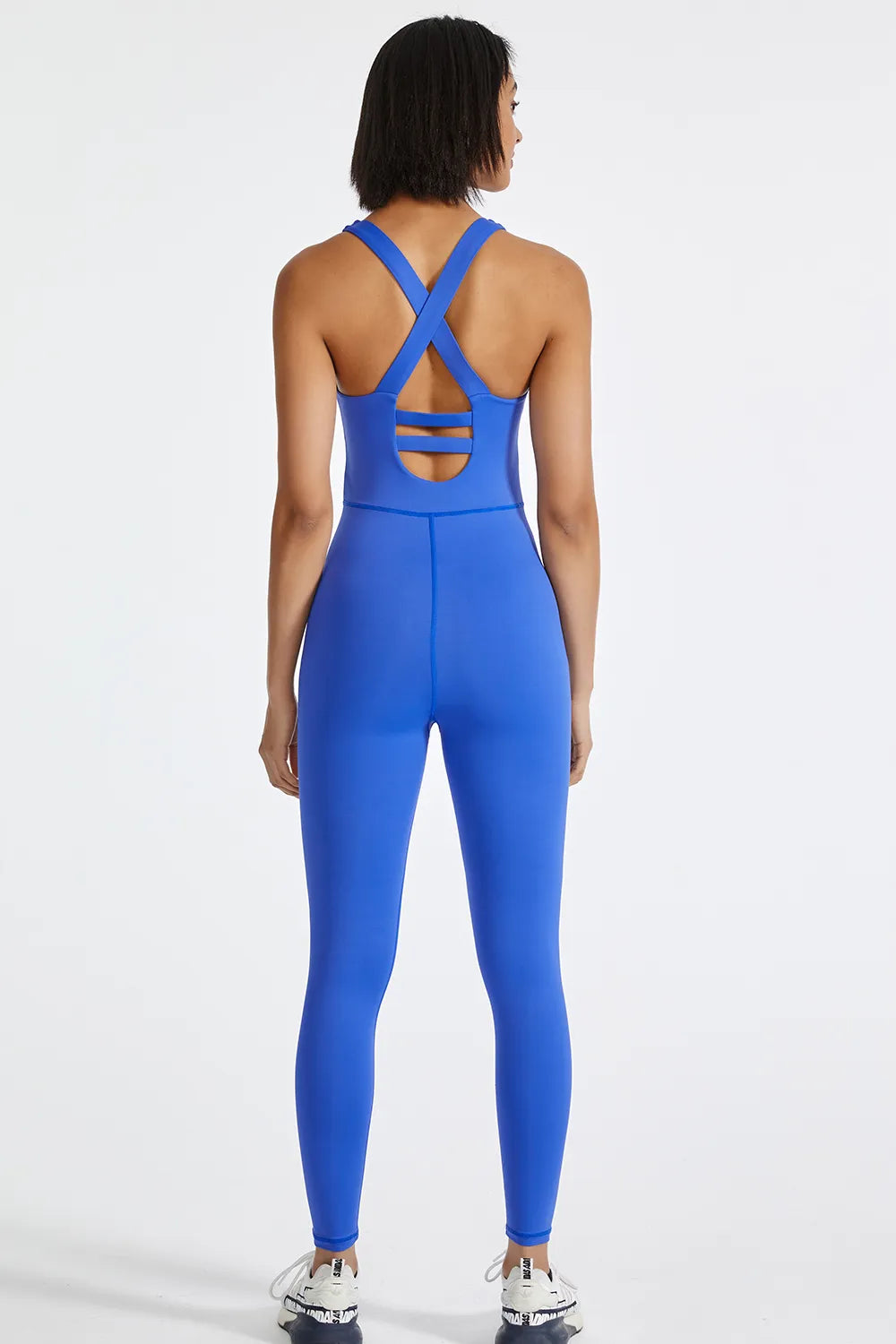 Crisscross Back Wide Strap Active Jumpsuit - Lilixa.store