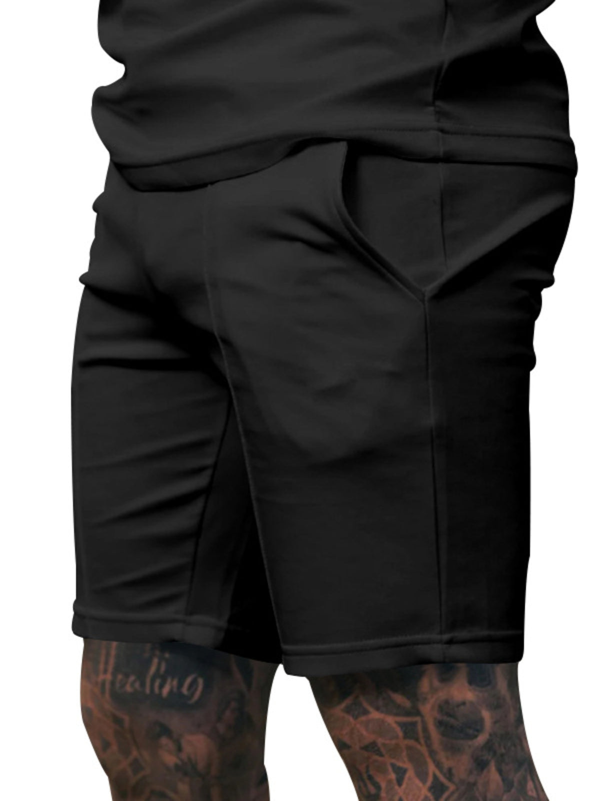 Men's Full Size Casual Drawstring Shorts Plus Size, view 3