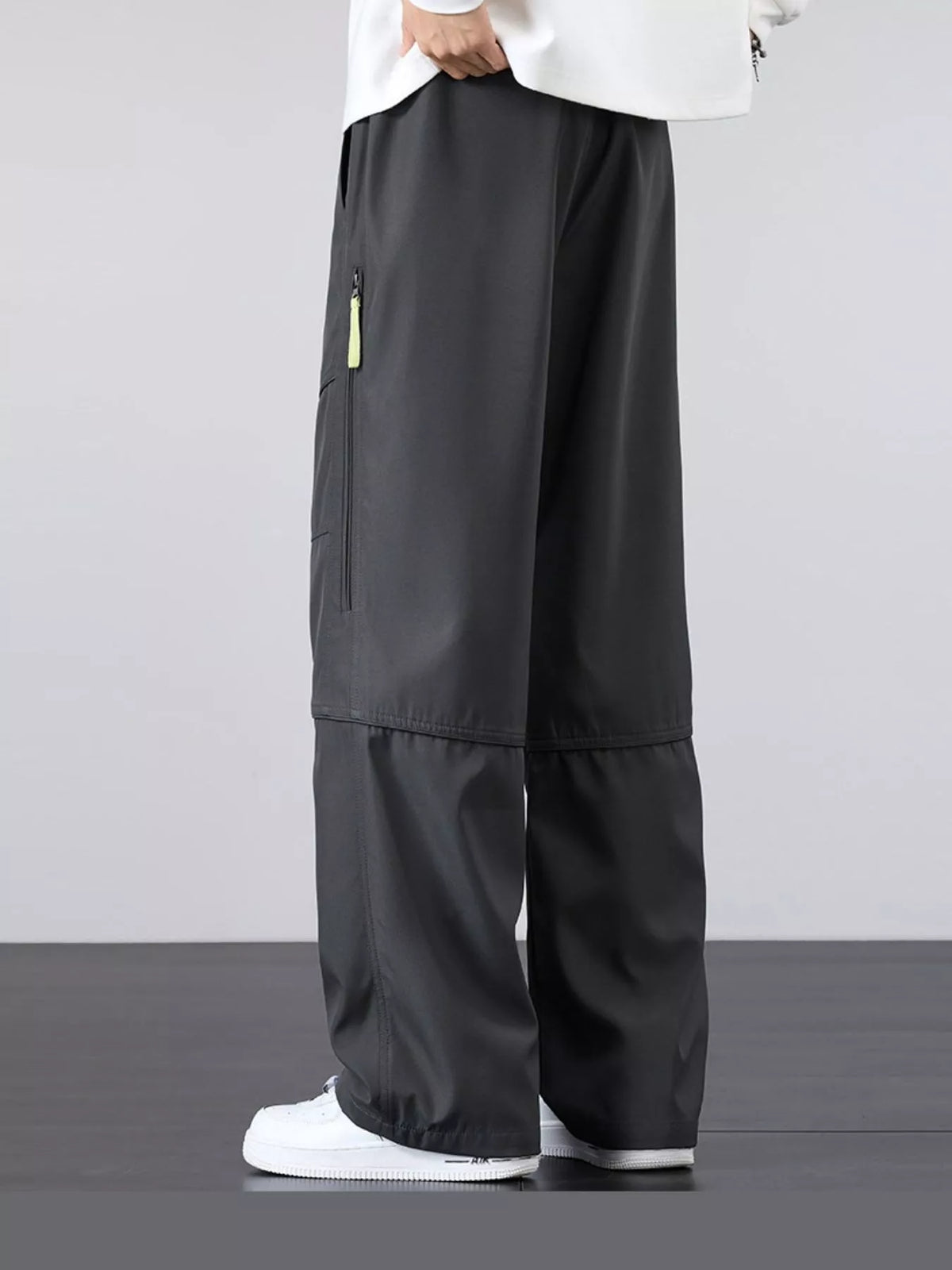 Men's Plus Size Casual Loose Fit Cargo Pants, view 6