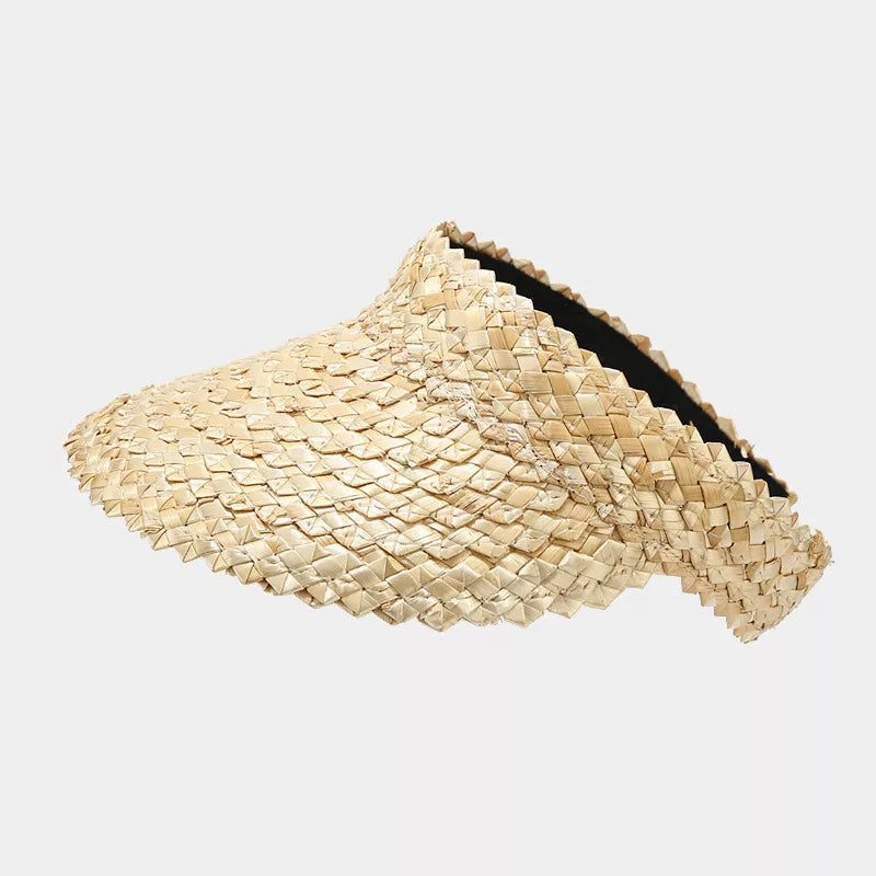 Woven Straw Sun Visor Hat - Lilixa.store