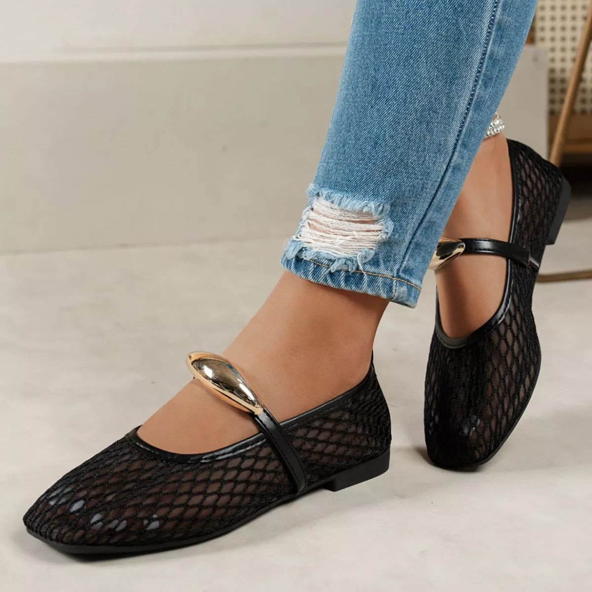 Square Toe Slip-Ons - Lilixa.store
