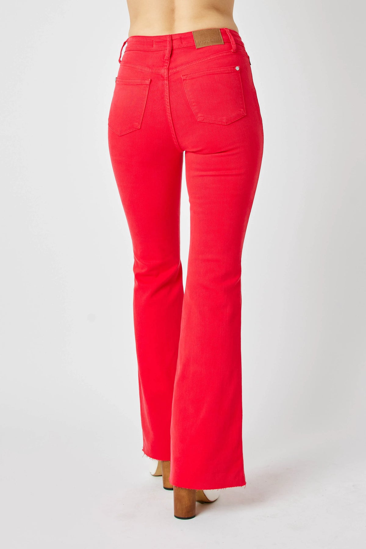 Judy Blue Full Size Hw Tummy Control Garment Dyed Flare Jeans Plus Size - Lilixa.store