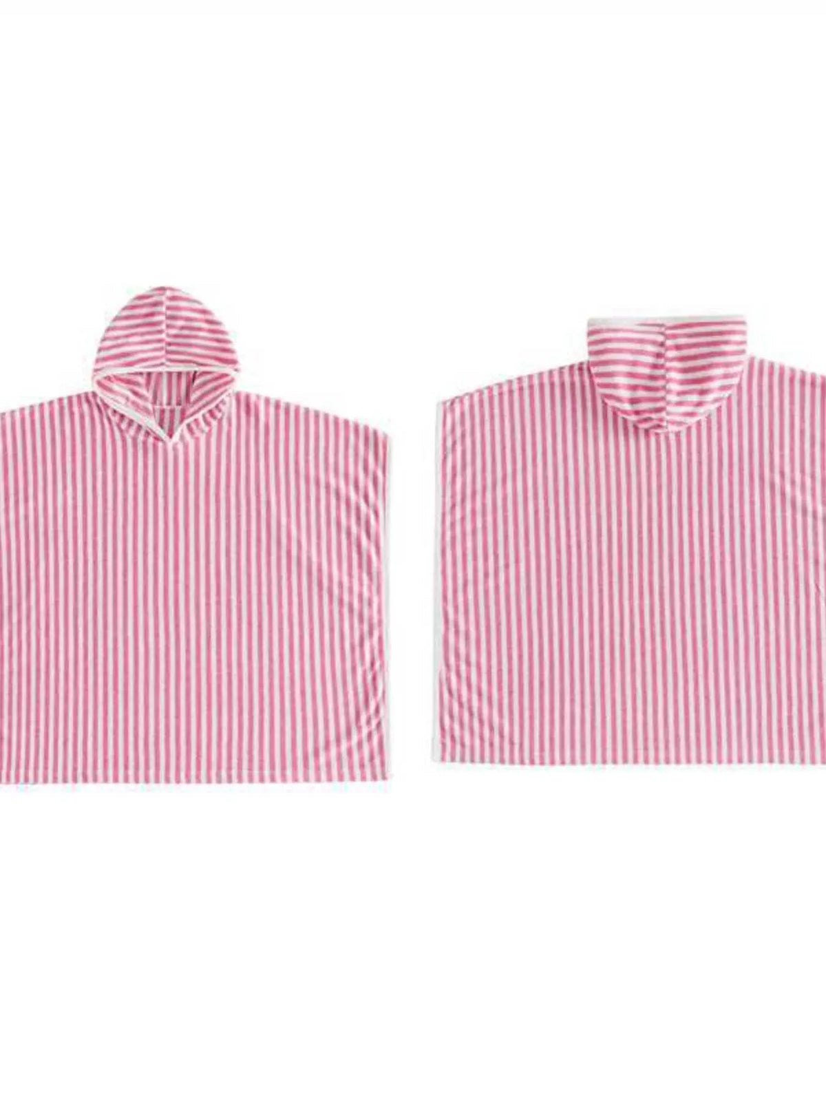 Children's Striped Hooded Poncho - Lilixa.store