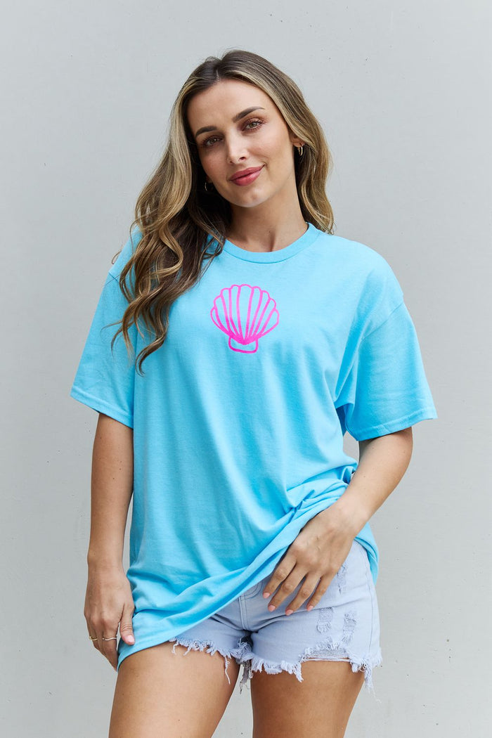 Sweet Claire "More Beach Days" Oversized Graphic T-Shirt - Lilixa.store