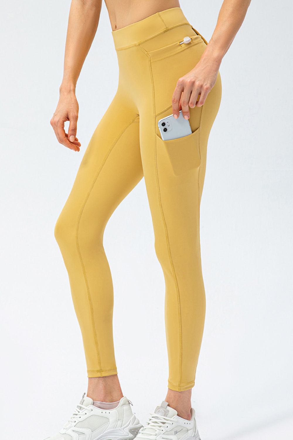Full Size Slim Fit High Waist Long Sports Pants with Pockets - Lilixa.store