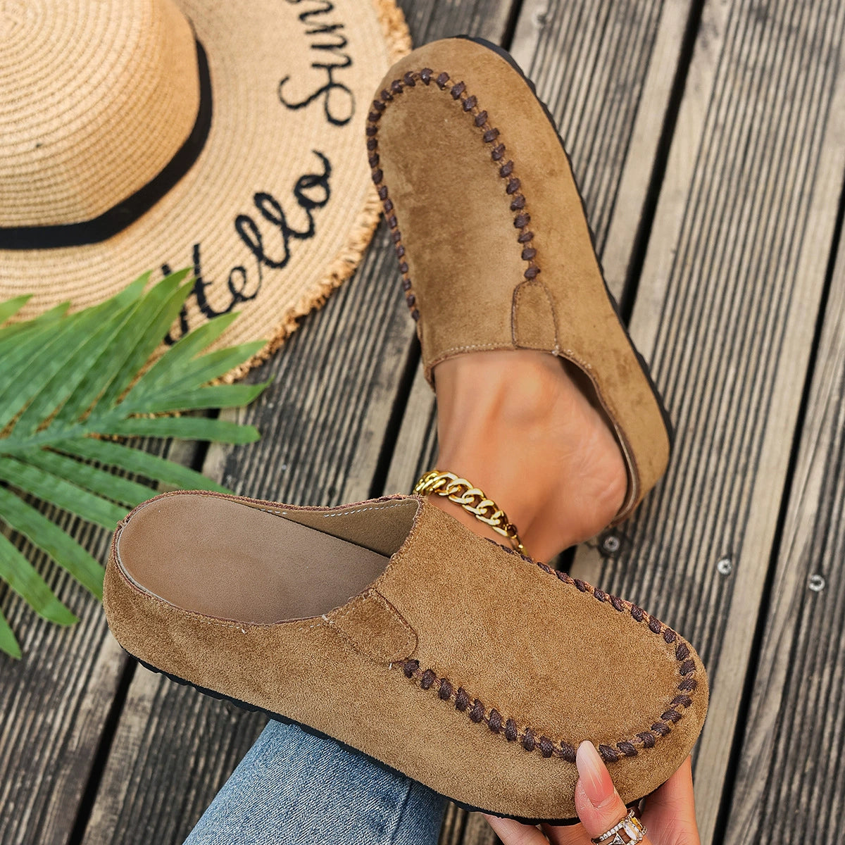 Round Toe Slip-Ons, view 5
