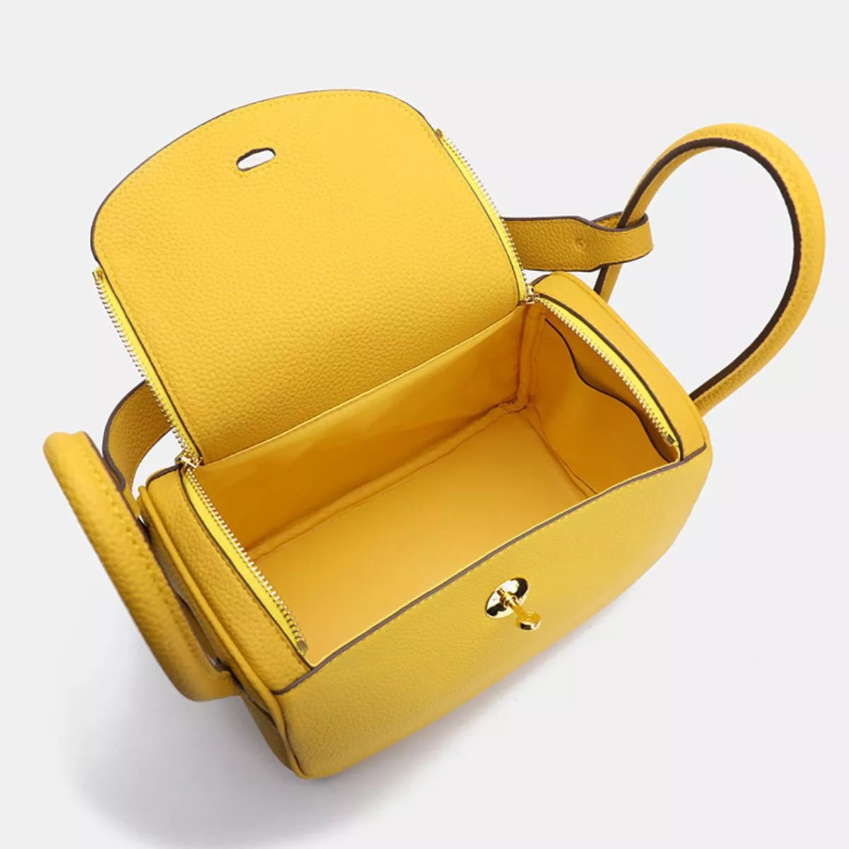Textured PU Leather Handbag