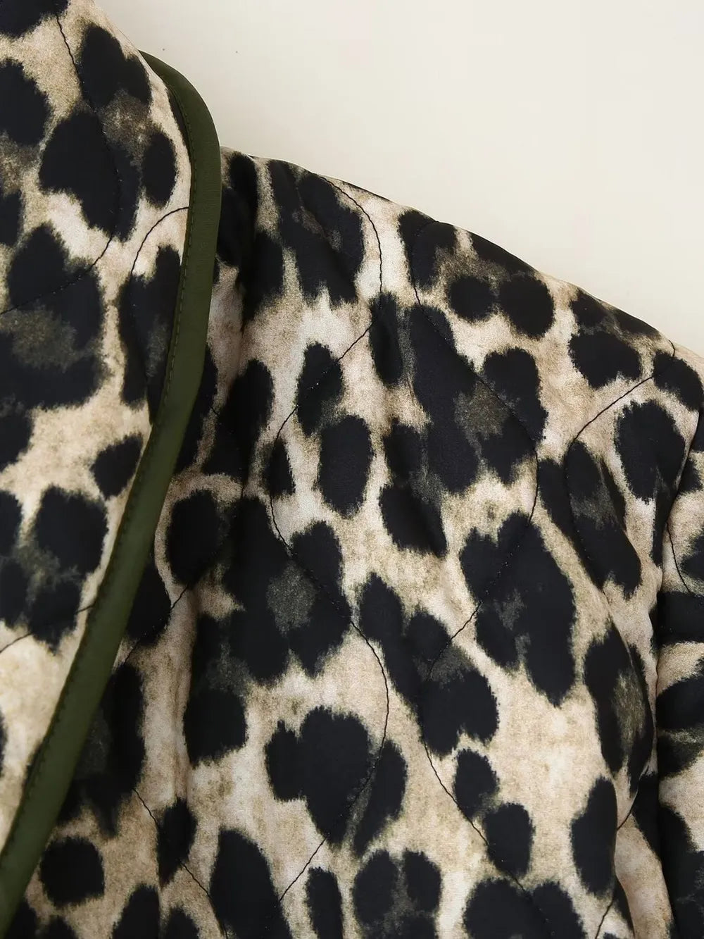 Leopard Open Front Long Sleeve Outerwear, view 9