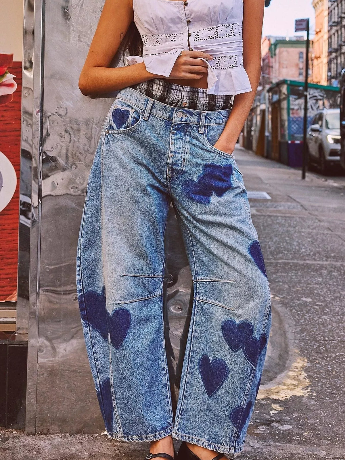 Mid Rise Wide-Leg Jeans - Lilixa.store