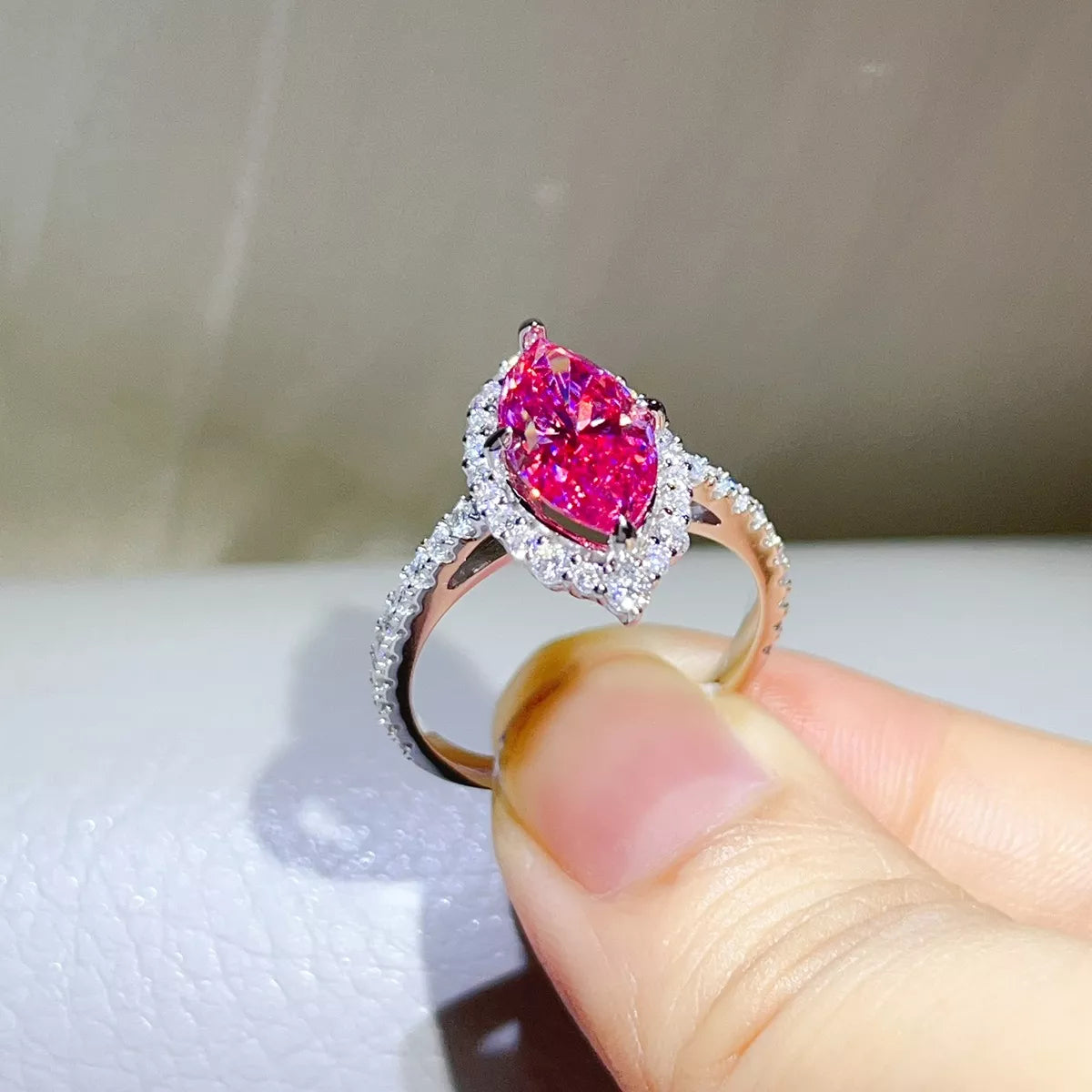 5 Carat 925 Sterling Silver Moissanite Ring - Lilixa.store