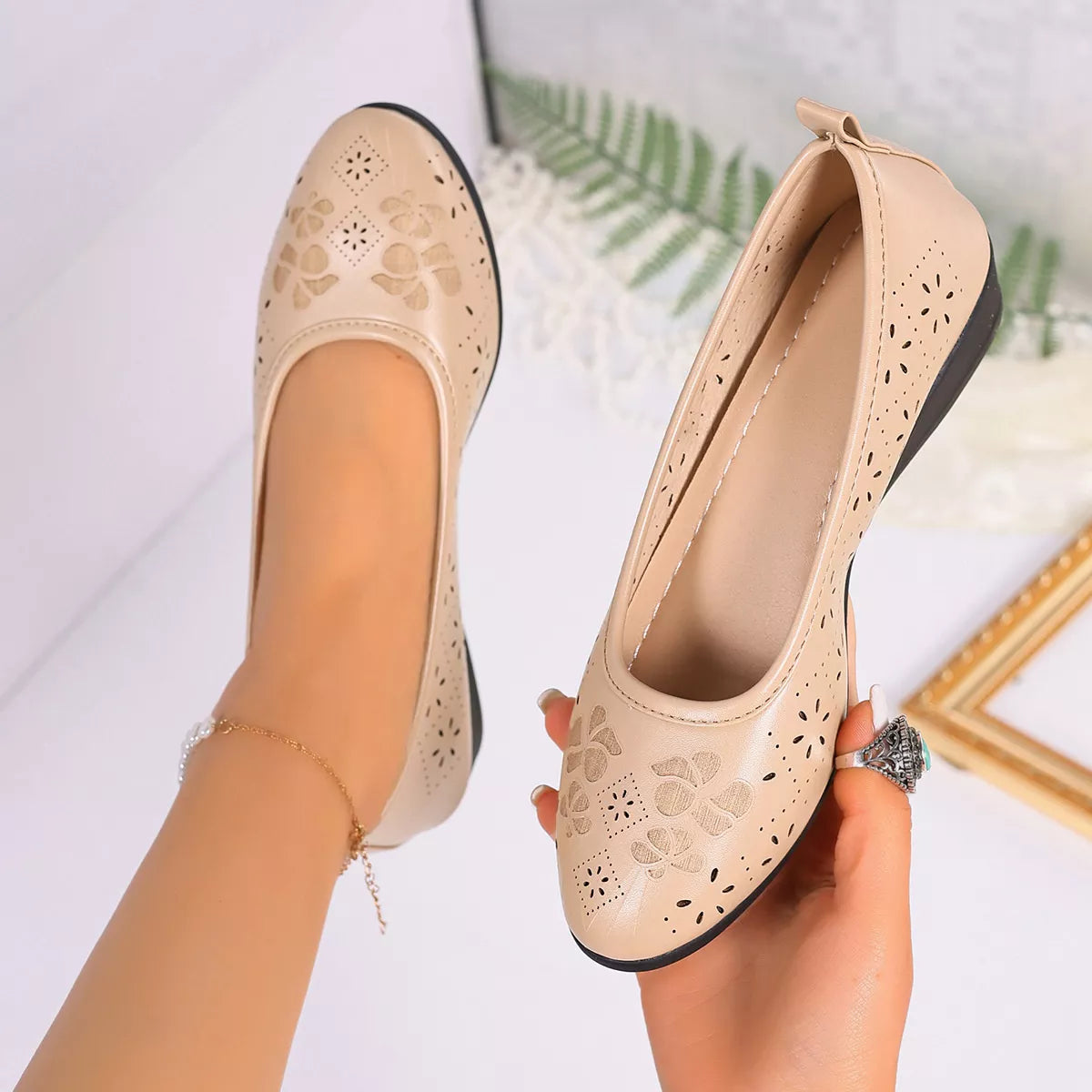 Point Toe Wedge Slip-Ons - Lilixa.store